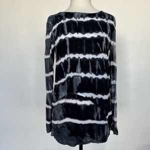 XCVI Mixed Media long sleeve top